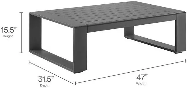 Alt view image 5 of 7 - Lirienne 4-Piece Outdoor Patio Aluminum Furniture Set by Modway - Modern Seating