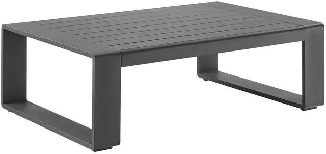 Main image of Lirienne Outdoor Patio Aluminum Coffee Table by Modway ? Stylish Outdoor Centerpiece