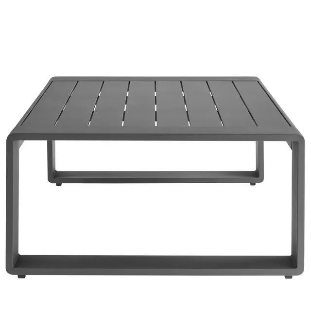 Alt view image 4 of 7 - Lirienne Outdoor Patio Aluminum Coffee Table by Modway ? Stylish Outdoor Centerpiece