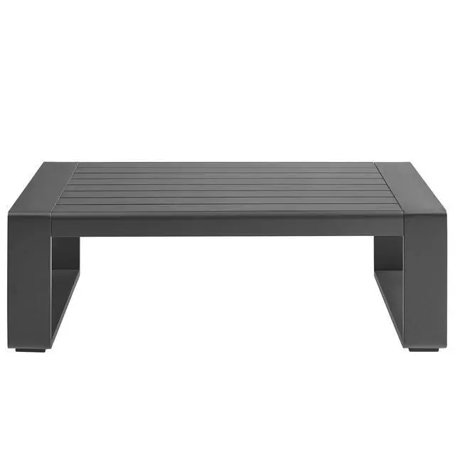 Alt view image 5 of 7 - Lirienne Outdoor Patio Aluminum Coffee Table by Modway ? Stylish Outdoor Centerpiece