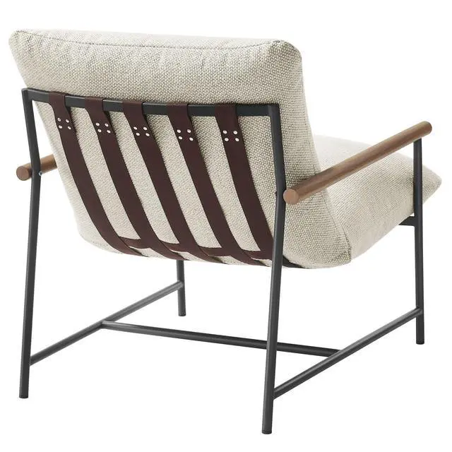 Alt view image 5 of 7 - Raya Outdoor Patio Boucle Sling Lounge Chair by Modway