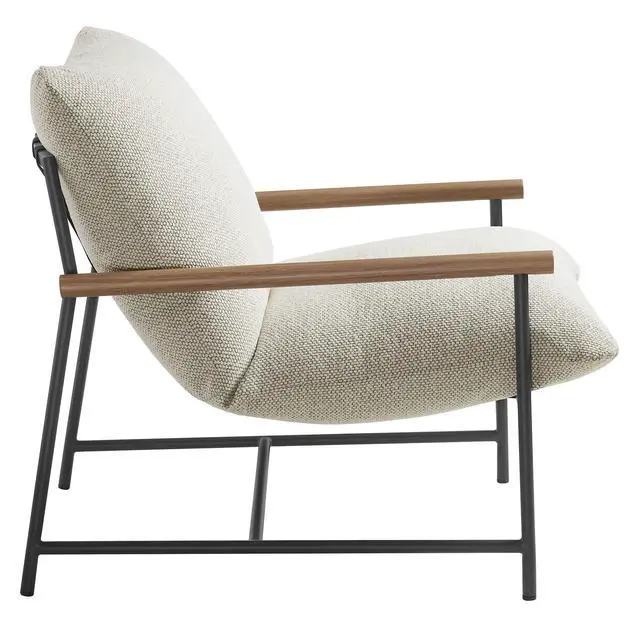 Alt view image 4 of 7 - Raya Outdoor Patio Boucle Sling Lounge Chair by Modway
