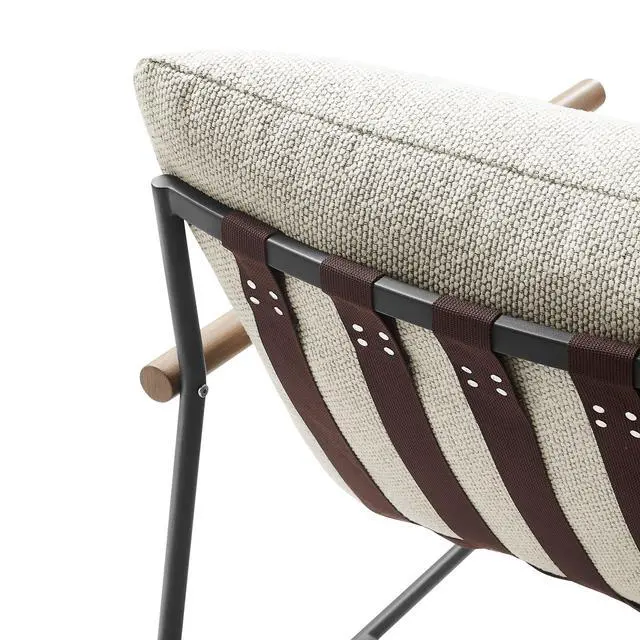 Alt view image 7 of 7 - Raya Outdoor Patio Boucle Sling Lounge Chair by Modway