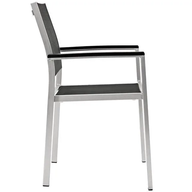 Alt view image 7 of 7 - Shore Dining Chair Outdoor Patio Aluminum Set of 2