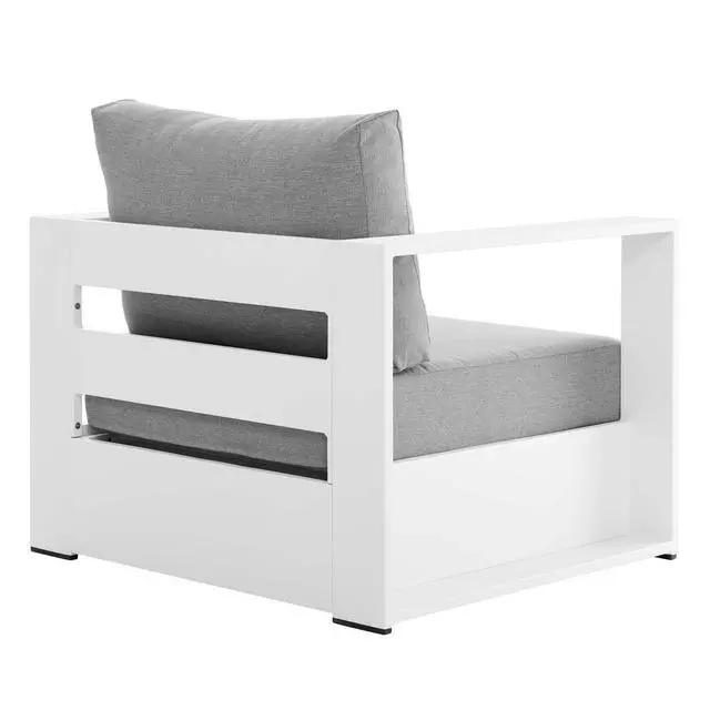 Alt view image 8 of 11 - Tahoe Outdoor Patio Powder-Coated Aluminum 2-Piece Armchair Set
