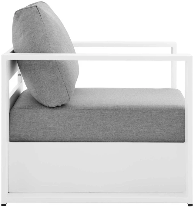 Alt view image 6 of 11 - Tahoe Outdoor Patio Powder-Coated Aluminum Armchair