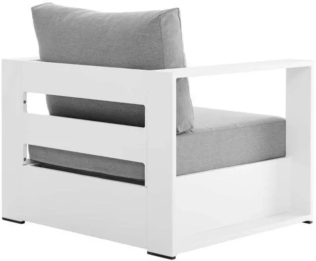 Alt view image 7 of 11 - Tahoe Outdoor Patio Powder-Coated Aluminum Armchair