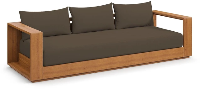Main image of Tahoe Outdoor Patio Acacia Wood Sofa by Modway