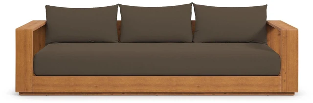 Alt view image 7 of 7 - Tahoe Outdoor Patio Acacia Wood Sofa by Modway