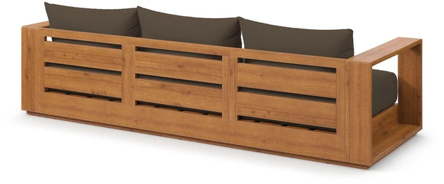 Alt view image 6 of 7 - Tahoe Outdoor Patio Acacia Wood Sofa by Modway