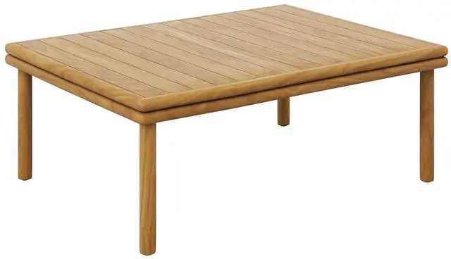 Main image of Wren Outdoor Patio Teak Wood Coffee Table