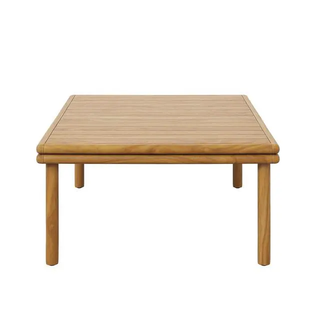 Alt view image 4 of 7 - Wren Outdoor Patio Teak Wood Coffee Table