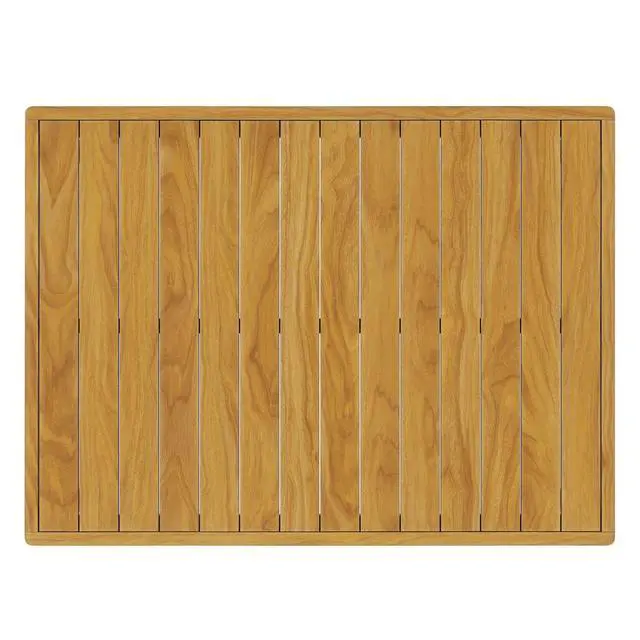 Alt view image 6 of 7 - Wren Outdoor Patio Teak Wood Coffee Table