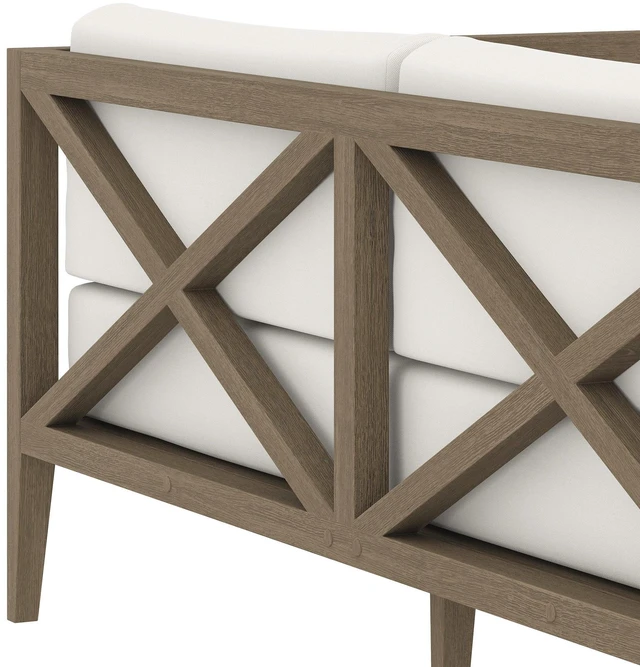 Alt view image 7 of 7 - Northlake Outdoor Patio Teak Loveseat by Modway