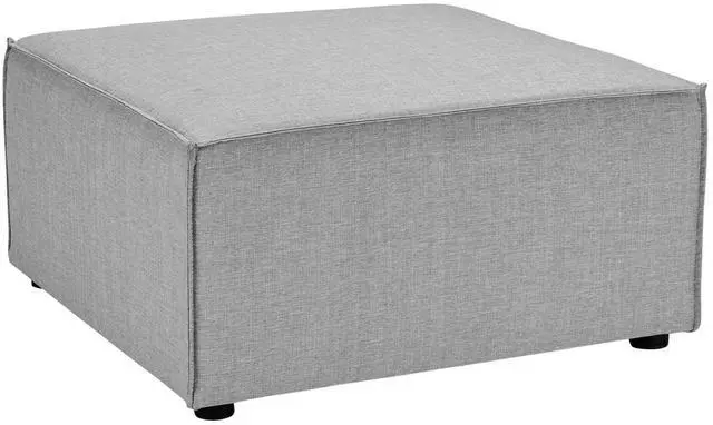 Main image of Saybrook Outdoor Patio Upholstered Sectional Sofa Ottoman Gray EEI-4211-GRY