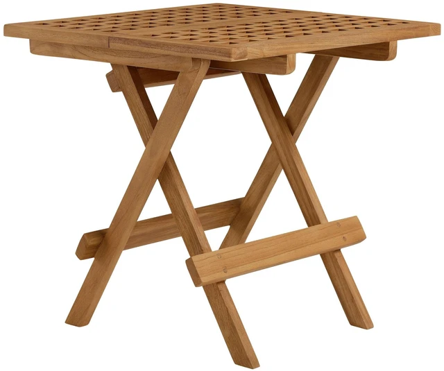 Main image of Vienna Outdoor Patio Teak Wood Side Table