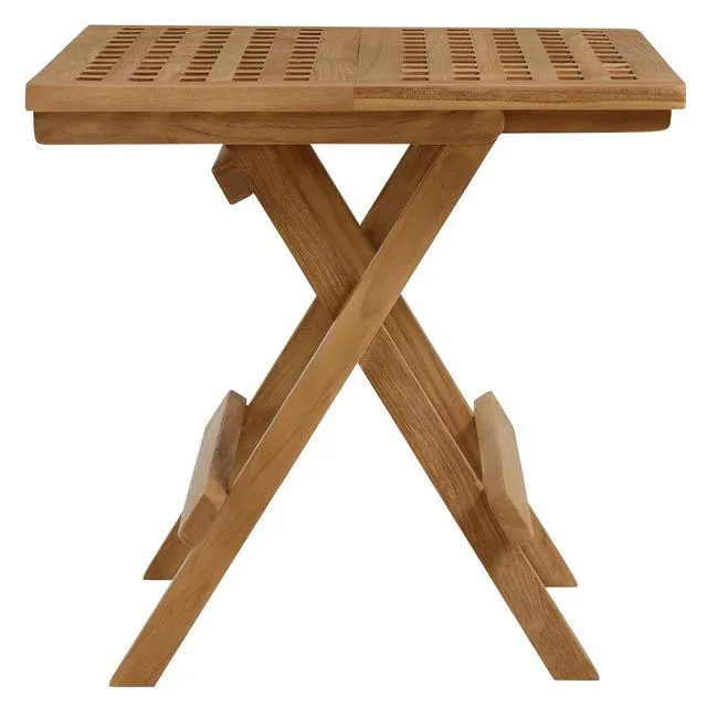 Alt view image 5 of 7 - Vienna Outdoor Patio Teak Wood Side Table