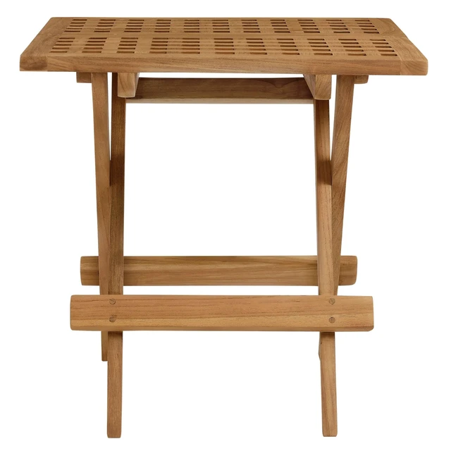Alt view image 4 of 7 - Vienna Outdoor Patio Teak Wood Side Table