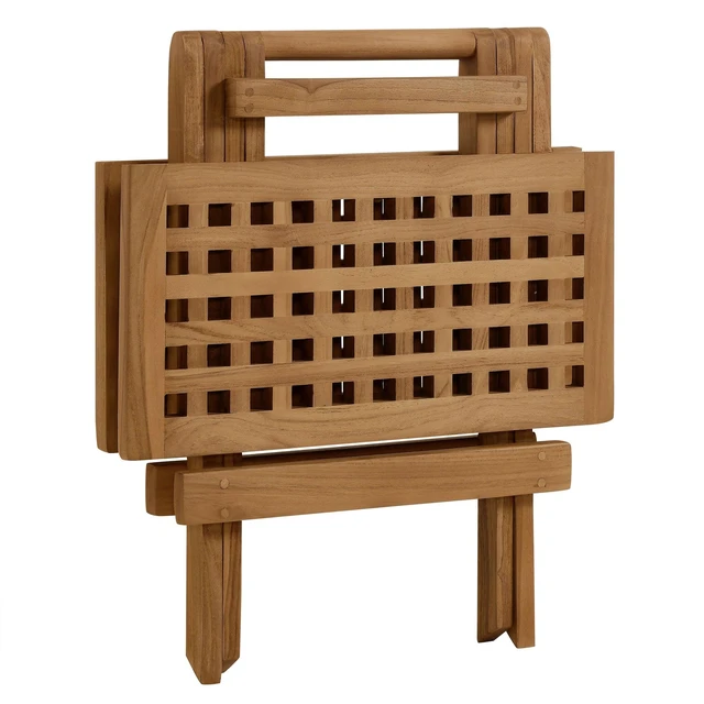 Alt view image 7 of 7 - Vienna Outdoor Patio Teak Wood Side Table
