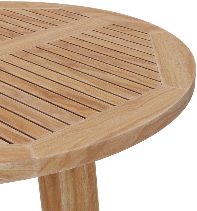 Alt view image 5 of 7 - Wellspring 36" Outdoor Patio Teak Wood Bar Table
