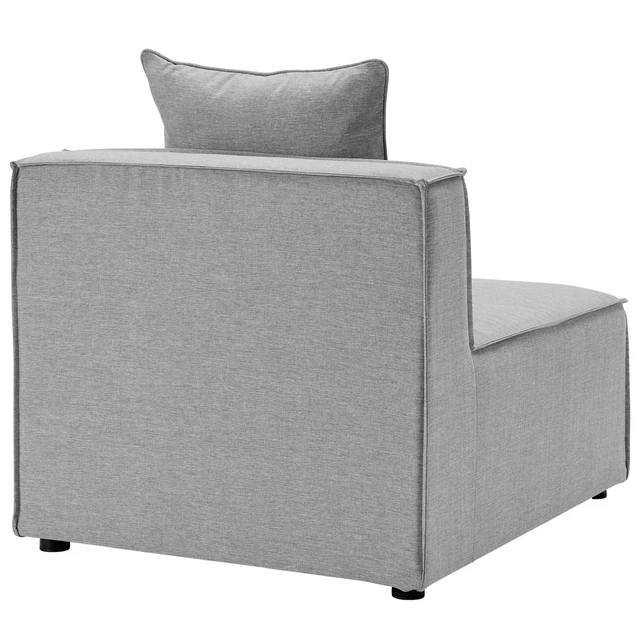 Alt view image 13 of 13 - Saybrook Outdoor Patio Upholstered 3-Piece Sectional Sofa White
