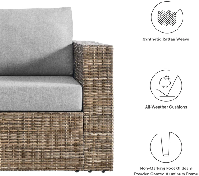 Alt view image 3 of 7 - Convene Outdoor Patio Armchair by Modway