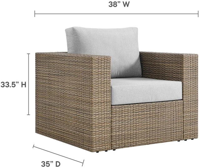 Alt view image 2 of 7 - Convene Outdoor Patio Armchair by Modway