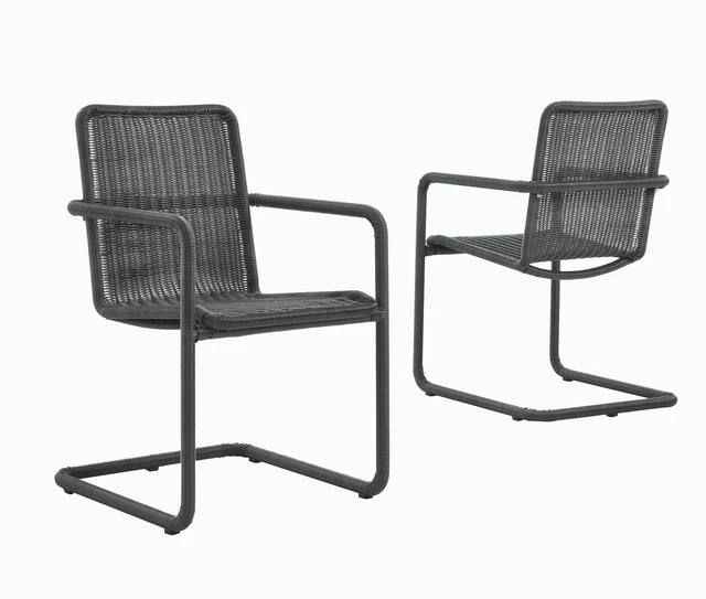 Main image of Abacus Outdoor Patio Wicker Dining Chairs Set of 2
