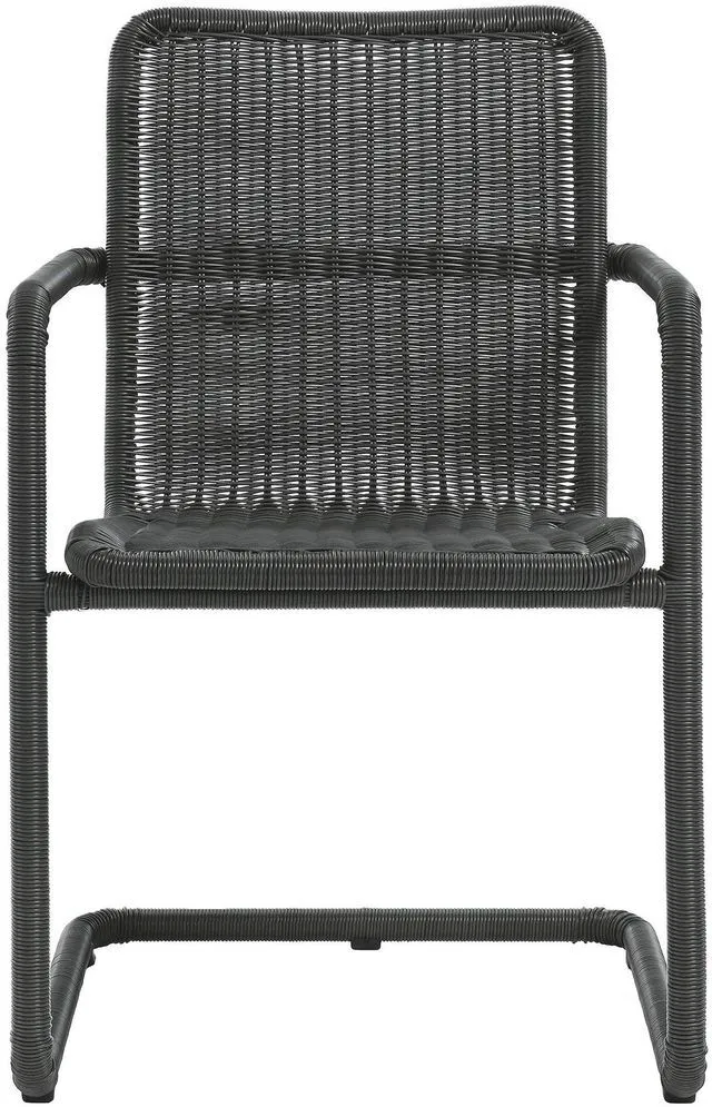 Alt view image 7 of 7 - Abacus Outdoor Patio Wicker Dining Chairs Set of 2