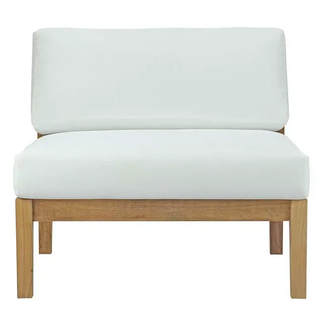 Alt view image 9 of 10 - Bayport Outdoor Patio Teak Armless - Natural White