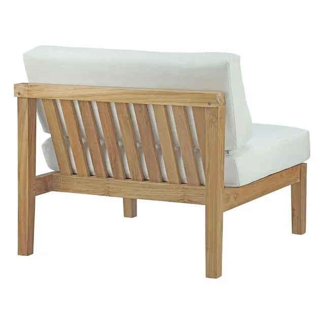 Alt view image 8 of 10 - Bayport Outdoor Patio Teak Armless - Natural White