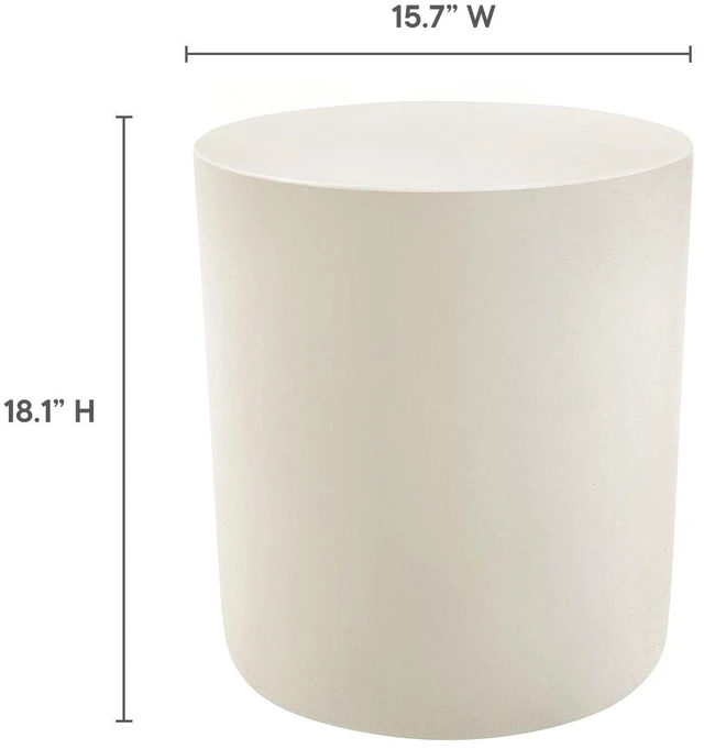 Alt view image 2 of 7 - Brion Indoor - Outdoor Patio Concrete Stool