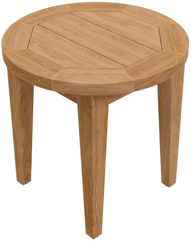 Alt view image 8 of 13 - Brisbane Teak Wood Outdoor Patio Side Table