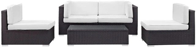 Main image of Camfora 5 Piece Outdoor Patio Sectional Set
