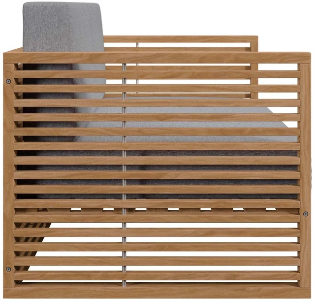 Alt view image 8 of 13 - Carlsbad Teak Wood Outdoor Patio Loveseat