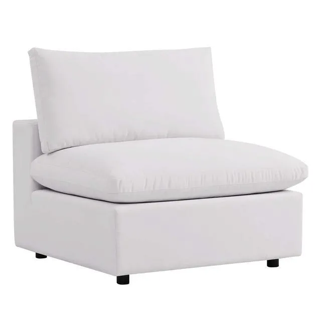 Alt view image 5 of 11 - Commix Overstuffed Outdoor Patio Armless Chair