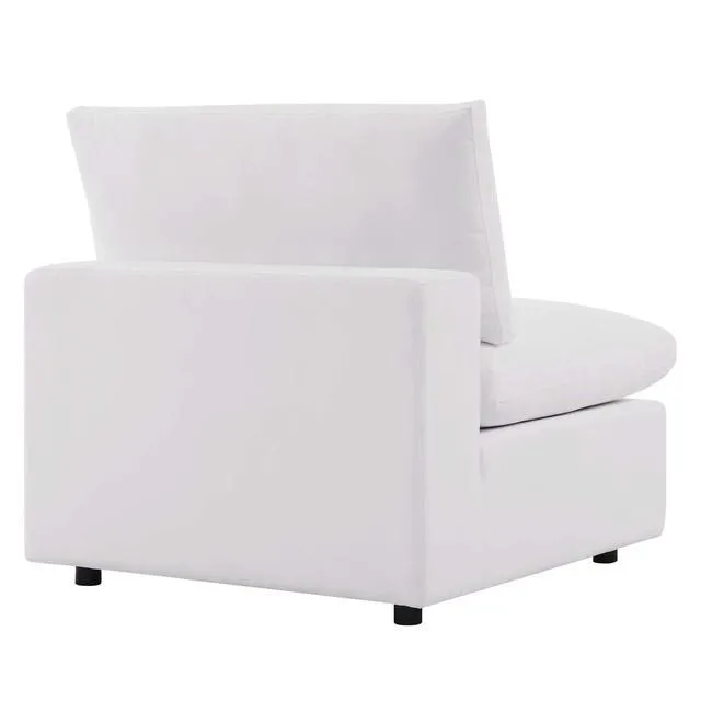Alt view image 8 of 11 - Commix Overstuffed Outdoor Patio Armless Chair