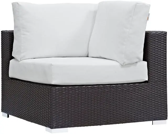 Alt view image 5 of 7 - Convene 8 Piece Outdoor Patio Sectional Set Espresso