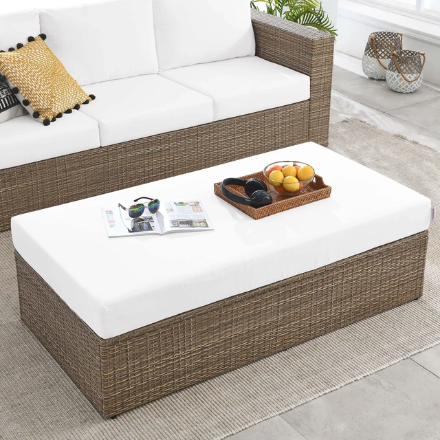 Alt view image 6 of 7 - Convene Outdoor Patio Rectangle Ottoman