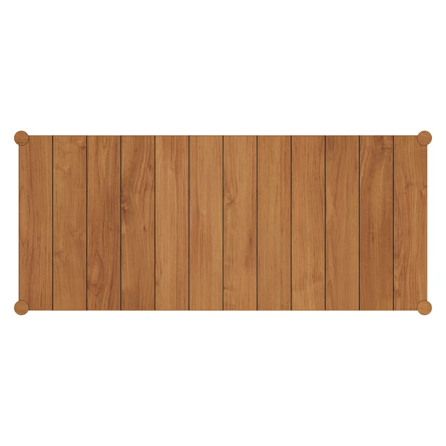 Alt view image 6 of 7 - Eleni 89-Inch Outdoor Patio Teak Wood Dining Table by Modway