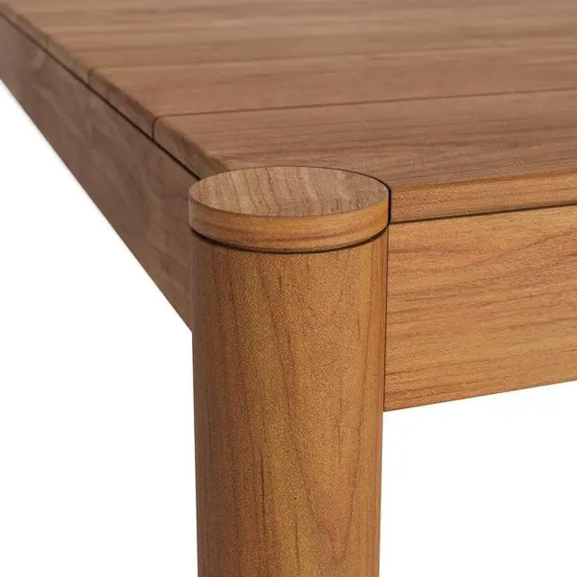 Alt view image 7 of 7 - Eleni 89-Inch Outdoor Patio Teak Wood Dining Table by Modway
