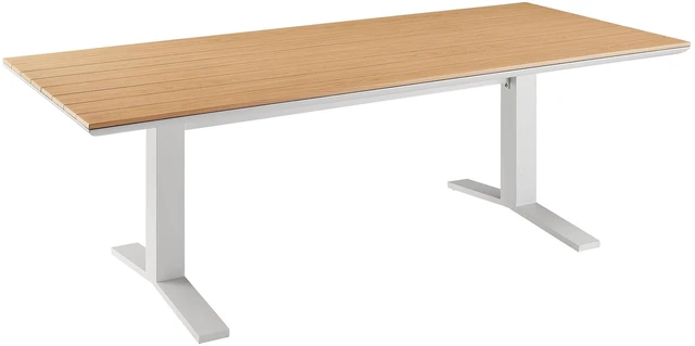 Main image of Gavelston 91" Outdoor Patio Aluminum Dining Table
