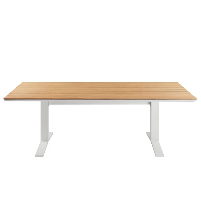 Alt view image 5 of 7 - Gavelston 91" Outdoor Patio Aluminum Dining Table