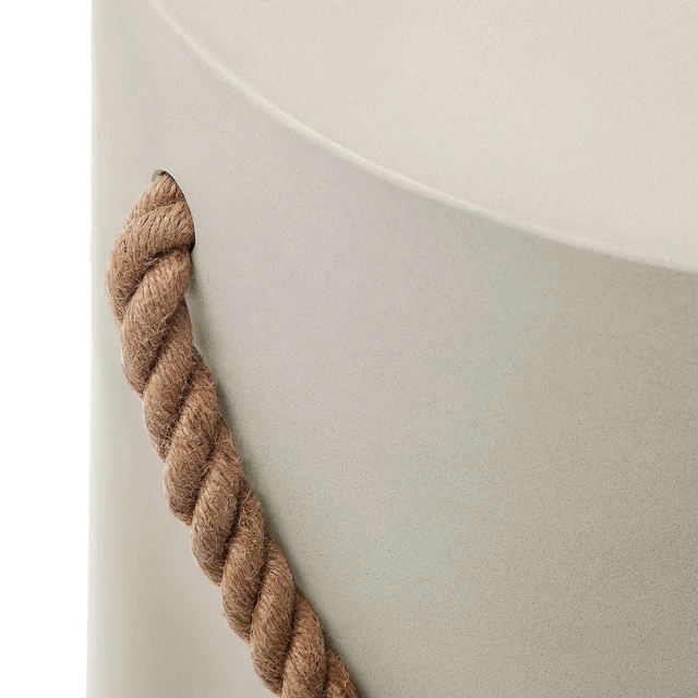 Alt view image 5 of 7 - Isera Indoor - Outdoor Patio Rope Concrete Side Table Stool