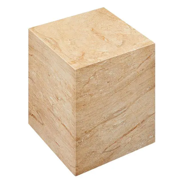 Alt view image 6 of 7 - Jordana Square Plinth Indoor - Outdoor Patio Concrete Side Table