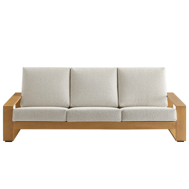 Alt view image 6 of 7 - Lirienne Outdoor Patio Aluminum Faux Wood Sofa by Modway EEI-7298 Modern