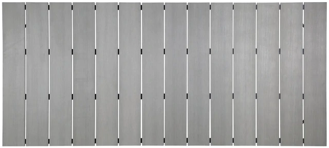 Alt view image 6 of 10 - Maine 80" Outdoor Patio Dining Table - White Light Gray