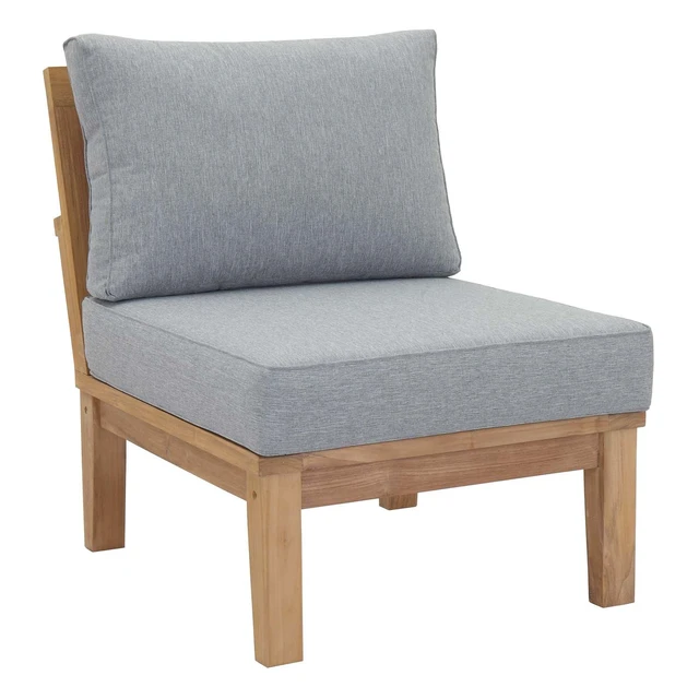 Alt view image 3 of 7 - Marina 9 Piece Outdoor Patio Teak Set by Modway