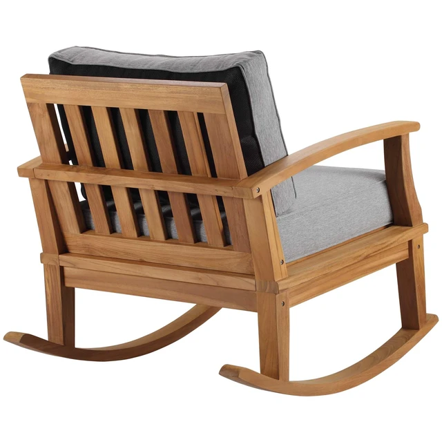 Alt view image 3 of 7 - Marina Outdoor Patio Teak Rocking Chair by Modway