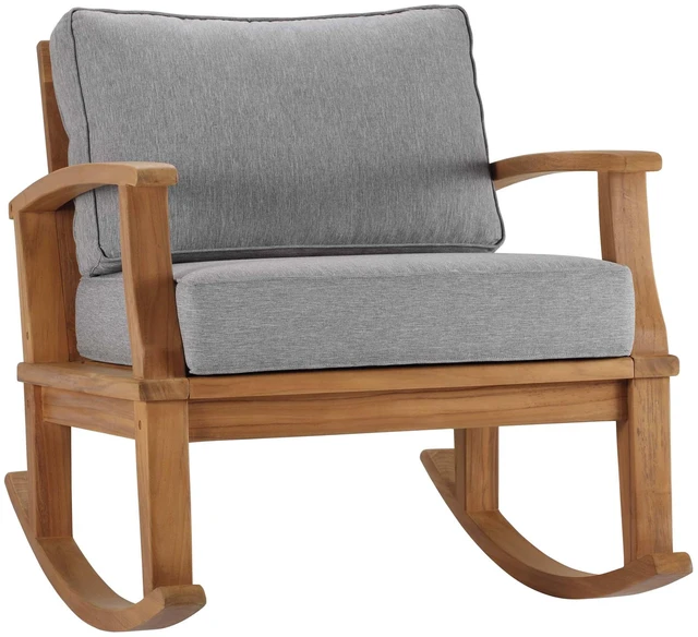 Main image of Marina Outdoor Patio Teak Rocking Chair by Modway
